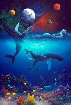 Universal Harmony under sea Oil Paintings
